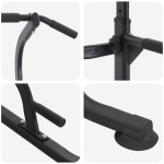 vidaXL Stație de dips pentru turn de putere Altele Manual Negru