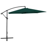 vidaXL Umbrelă de soare de grădină în consolă, verde, 3 m vidaXL Umbrelă de soare de grădină în consolă, verde, 3 m