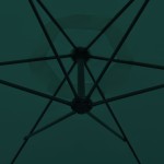 vidaXL Umbrelă de soare de grădină în consolă, verde, 3 m vidaXL Umbrelă de soare de grădină în consolă, verde, 3 m