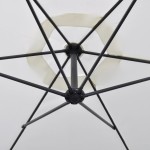 vidaXL Umbrelă de soare de grădină în consolă, alb nisipiu, 3 m vidaXL Umbrelă de soare de grădină în consolă, alb nisipiu, 3 m