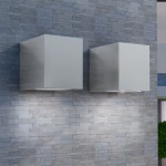 vidaXL Corpuri de iluminat tip cub pentru perete exterior, 2 buc. vidaXL Corpuri de iluminat tip cub pentru perete exterior, 2 buc.