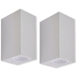 vidaXL Corpuri de iluminat sus/jos pentru perete exterior, 2 buc. vidaXL Corpuri de iluminat sus/jos pentru perete exterior, 2 buc.