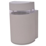 vidaXL Aplică semi-cilindrică de perete pentru exterior, gri , aluminiu vidaXL Aplică semi-cilindrică de perete pentru exterior, gri , aluminiu