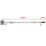 VidaXL Rotisor cu motor profesional pentru grătar, oțel, 1200 mm VidaXL Rotisor cu motor profesional pentru grătar, oțel, 1200 mm
