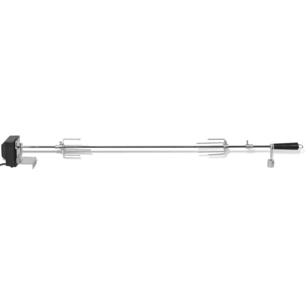 VidaXL Rotisor cu motor profesional pentru grătar, oțel, 1200 mm