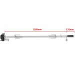 VidaXL Rotisor cu motor profesional pentru grătar, oțel, 1200 mm