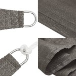 vidaXL Pânză dreptunghiulară pentru parasolar, HDPE, 2 x 4 m, antracit