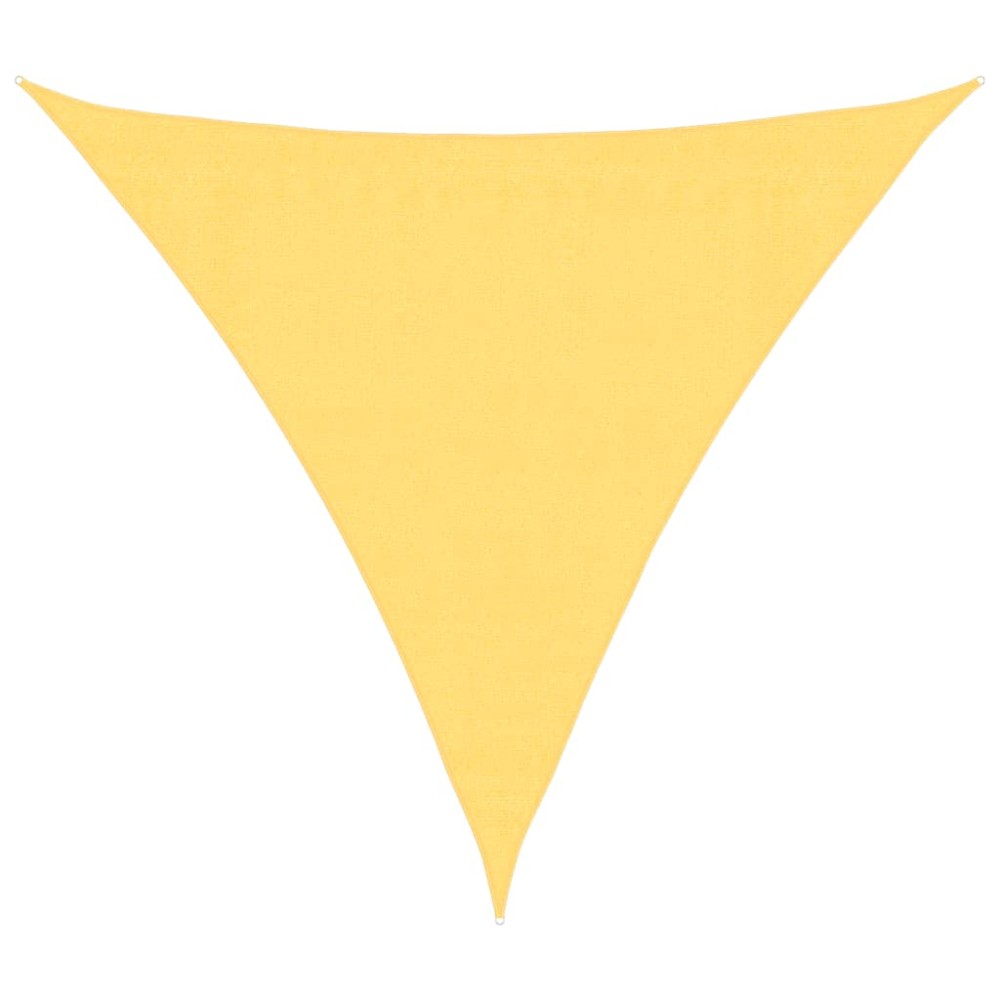 vidaXL Pânză parasolar din HDPE, triunghiulară 3,6 x 3,6 x 3,6 m, bej