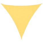 vidaXL Pânză parasolar din HDPE, triunghiulară 3,6 x 3,6 x 3,6 m, bej