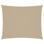 vidaXL Parasolar din țesătură oxford, dreptunghiular, 4 x 6 m, bej