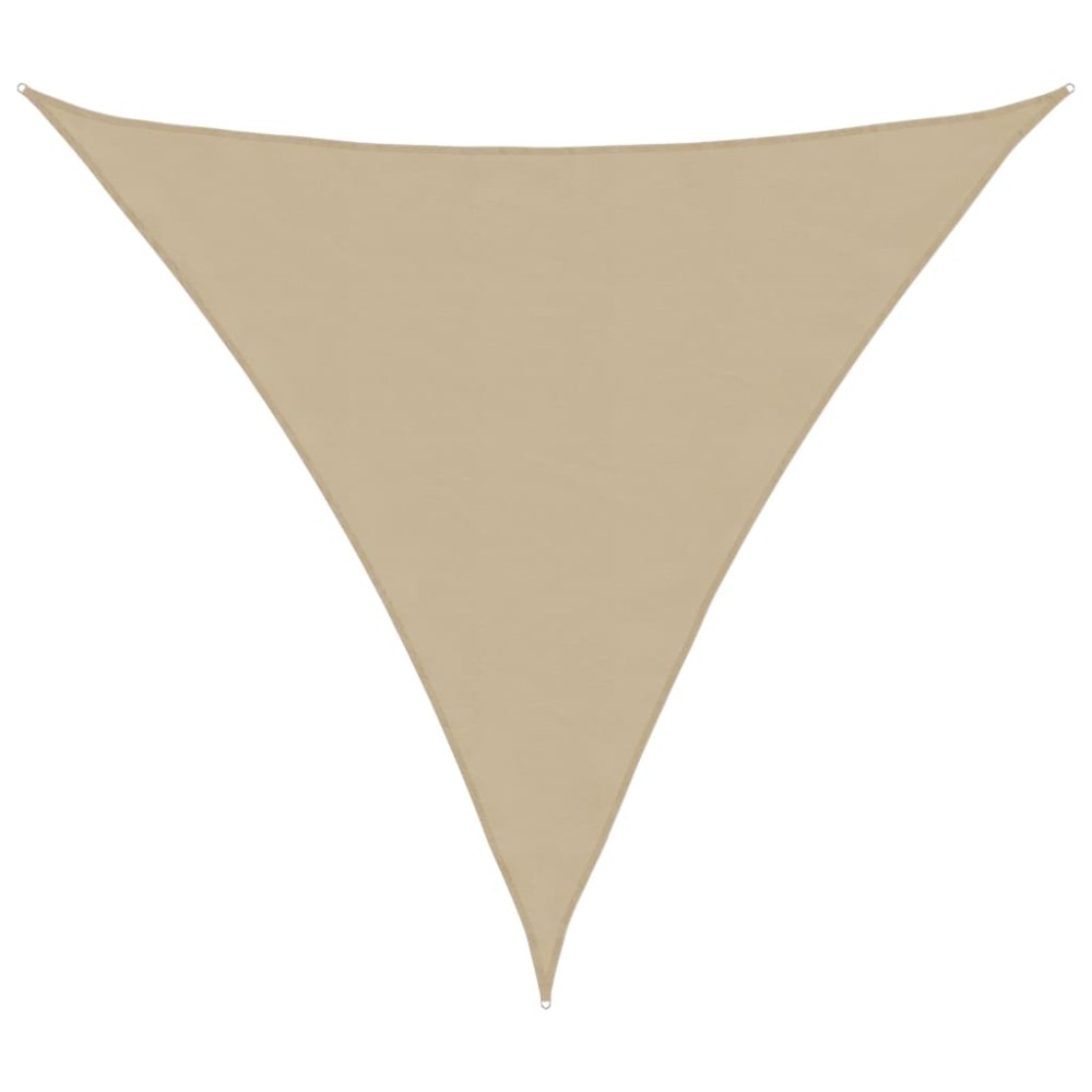 vidaXL Parasolar din țesătură oxford, triunghiular, 3,6x3,6x3,6 m, bej