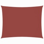 vidaXL Parasolar din țesătură oxford, dreptunghiular, 2x4 m, cărămiziu