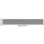 vidaXL Prelată pentru balcon din HDPE, 75 x 600 cm, antracit și alb vidaXL Prelată pentru balcon din HDPE, 75 x 600 cm, antracit și alb