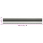 vidaXL Prelată pentru balcon din HDPE, 90 x 600 cm, antracit și alb