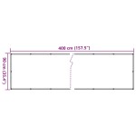 vidaXL Prelată balcon, material textil oxford, 90 x 400 cm, antracit vidaXL Prelată balcon, material textil oxford, 90 x 400 cm, antracit