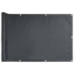 vidaXL Prelată pentru balcon din țesătură oxford, 90x600cm, antracit