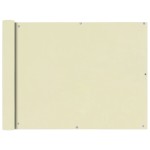 vidaXL Prelată pentru balcon, material textil oxford, 90x400 cm, crem