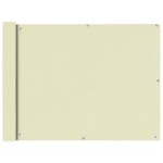 vidaXL Prelată pentru balcon din țesătură oxford, 90x600cm, crem