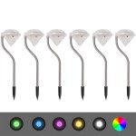 vidaXL Lămpi solare cu LED pentru grădină, 6 buc., 9x7,8x29,5 cm vidaXL Lămpi solare cu LED pentru grădină, 6 buc., 9x7,8x29,5 cm