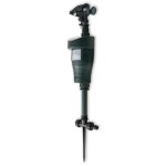 vidaXL Jet spray repelent pentru animale cu senzor PIR, verde închis vidaXL Jet spray repelent pentru animale cu senzor PIR, verde închis