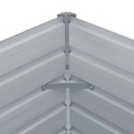 vidaXL Pat înalt straturi, 160x80x77, oțel galvanizat, gri