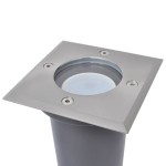 vidaXL Corpuri de iluminat LED pentru sol 3 buc pătrate vidaXL Corpuri de iluminat LED pentru sol 3 buc pătrate