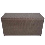 vidaXL Ladă de depozitare de grădină, maro, 120x50x60 cm, poliratan vidaXL Ladă de depozitare de grădină, maro, 120x50x60 cm, poliratan