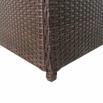 vidaXL Ladă de depozitare de grădină, maro, 120x50x60 cm, poliratan vidaXL Ladă de depozitare de grădină, maro, 120x50x60 cm, poliratan