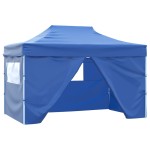 42512 vidaXL Foldable Tent Pop-Up with 4 Side Walls 3x4,5 m Blue 42512 vidaXL Foldable Tent Pop-Up with 4 Side Walls 3x4,5 m Blue