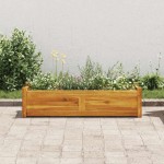 vidaXL Strat înălțat de grădină, 100x30x25 cm, lemn de acacia