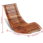 vidaXL Șezlong balansoar, lemn de acacia vidaXL Șezlong balansoar, lemn de acacia