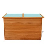 vidaXL Ladă de depozitare de grădină, 126 x 72 x 72 cm, lemn vidaXL Ladă de depozitare de grădină, 126 x 72 x 72 cm, lemn