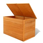vidaXL Ladă de depozitare de grădină, 126 x 72 x 72 cm, lemn vidaXL Ladă de depozitare de grădină, 126 x 72 x 72 cm, lemn