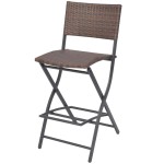 vidaXL Set mobilier exterior pliabil, 7 piese, maro, oțel, poliratan