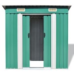 vidaXL Magazie de grădină din metal verde vidaXL Magazie de grădină din metal verde