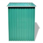 vidaXL Magazie metalică de grădină, 204 x 132 x 186 cm, verde vidaXL Magazie metalică de grădină, 204 x 132 x 186 cm, verde
