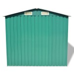 vidaXL Magazie metalică de grădină, 204 x 132 x 186 cm, verde vidaXL Magazie metalică de grădină, 204 x 132 x 186 cm, verde