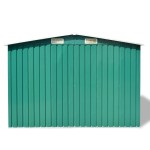 vidaXL Magazie șopron metalic de grădină, 257 x 205 x 178 cm, verde vidaXL Magazie șopron metalic de grădină, 257 x 205 x 178 cm, verde