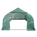 vidaXL Seră portabilă tip tunel, cadru din oțel, polietilenă, 18 m² vidaXL Seră portabilă tip tunel, cadru din oțel, polietilenă, 18 m²