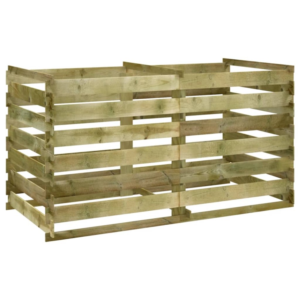 vidaXL Compostor cu stinghii, 180x90x90 cm, lemn de pin tratat