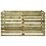 vidaXL Compostor cu stinghii, 180x90x90 cm, lemn de pin tratat