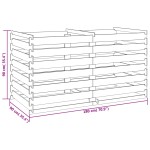 vidaXL Compostor cu stinghii, 180x90x90 cm, lemn de pin tratat