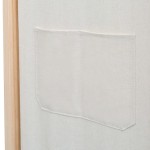 vidaXL Paravan de cameră cu 3 panouri, crem, 120x170x4 cm, textil vidaXL Paravan de cameră cu 3 panouri, crem, 120x170x4 cm, textil