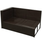 vidaXL Set mobilier de grădină cu perne, 8 piese, maro, poliratan vidaXL Set mobilier de grădină cu perne, 8 piese, maro, poliratan