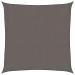 vidaXL Pânză parasolar, antracit, 2 x 2 m, HDPE, pătrat