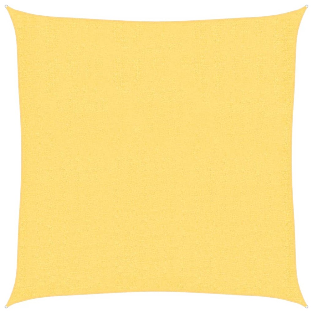 vidaXL Pânză parasolar, bej, 2 x 2 m, HDPE, pătrat