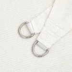 vidaXL Pânză parasolar, alb, 3,6 x 3,6 m, HDPE, pătrat