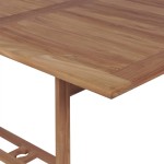 vidaXL Set mobilier exterior cu scaune pliabile, 9 piese, lemn de tec