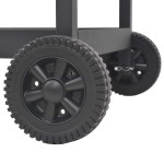 vidaXL Grătar barbecue cu cărbuni, afumătoare și raft jos, negru vidaXL Grătar barbecue cu cărbuni, afumătoare și raft jos, negru