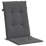 vidaXL Perne scaun cu spătar înalt, 2 buc. antracit 120x50x3 cm textil vidaXL Perne scaun cu spătar înalt, 2 buc. antracit 120x50x3 cm textil